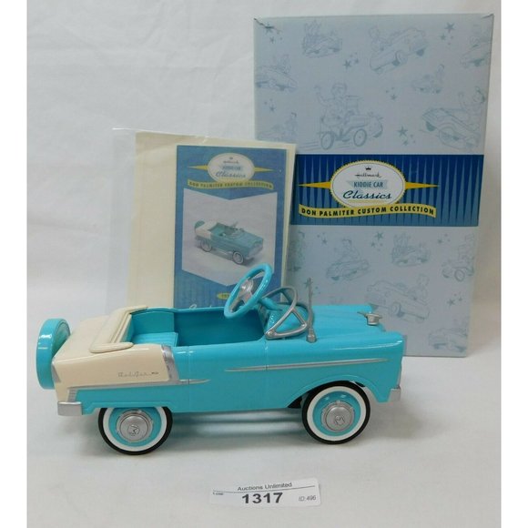 218/1317 Hallmark Kiddie Car Classics 1955 Chevy Pedal Car ~ 7" - Picture 1 of 10